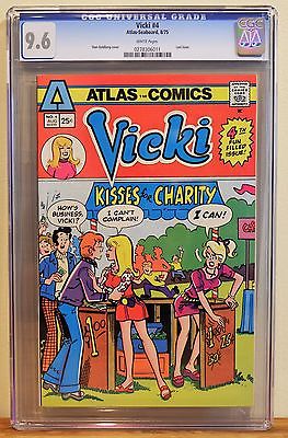 VICKI 4 ATLAS CGC 96  WHITE RARE HIGH GRADE  SCARCE LOW DISTRIBUTION