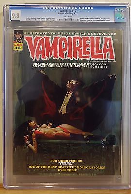 VAMPIRELLA 16 CGC 98  WHITE HIGHEST GRADED COPY  1st FULL DRACULA IN TITLE