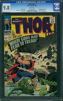 MIGHTY THOR 132 1 st EGO CGC 98 WHITE PG AVENGERS AMAZING SPIDERMAN  165 166 