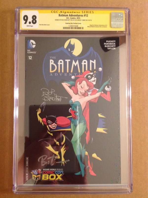 CGC 98 SS Batman Adventures 12 Comiccon Box Variant signed by Timm  Burchett
