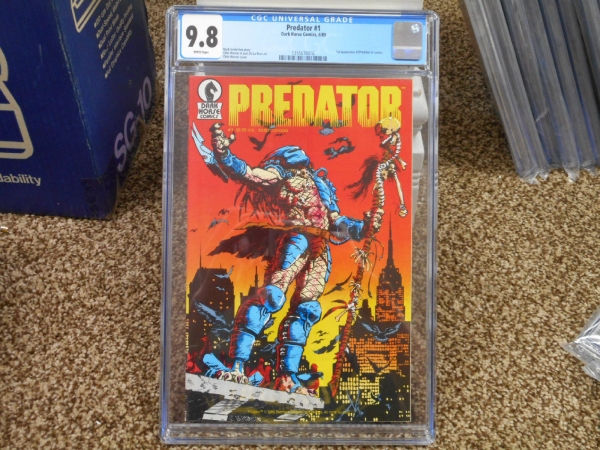 Predator 1 cgc 98 1st appearance 689 1st print Dark Horse 1989 WHITE pgs movie