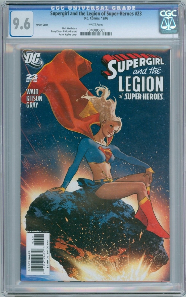 Supergirl and the Legion of SuperHeroes 23 CGC 96 Adam Hughes Variant Cover