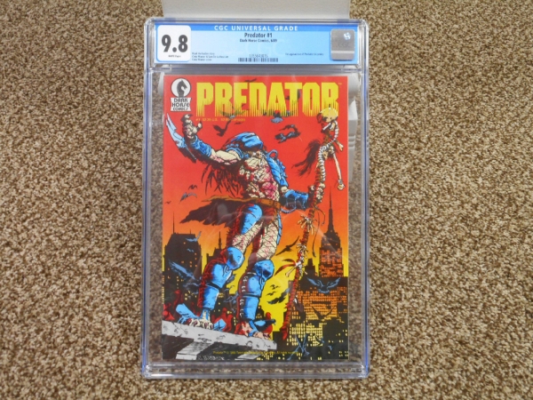 Predator 1 cgc 98 1st appearance 689 1st print Dark Horse 1989 WHITE pgs movie