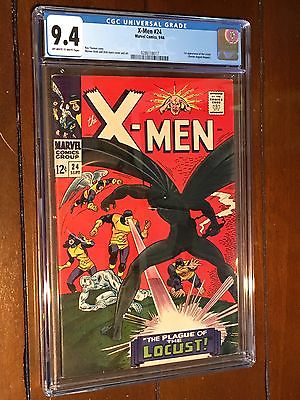 XMEN 24 1966  CGCGRADED 94  1ST APP THE LOCUST OWWHITE PAGES