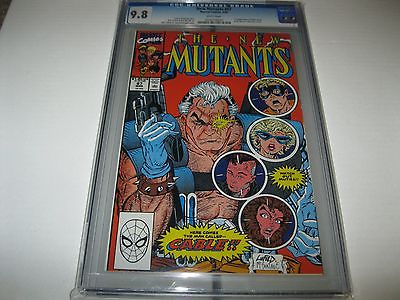 THE NEW MUTANTS 87 CGC 98 FIRST CABLE    BEFORE DEADPOOL  GREAT CONDITION 