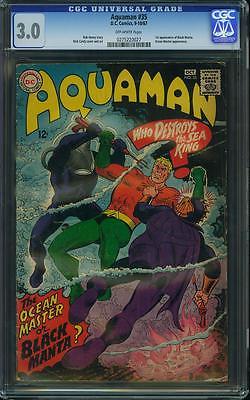 AQUAMAN 35 CGC 30 1 ST BLACK MANTA BATMAN SUPERMAN JLA FANTASTIC FOUR