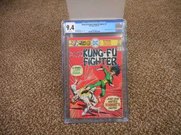 Richard Dragon Kung Fu Fighter 5 cgc 94 1st appearance Lady Shiva 1975 Batman