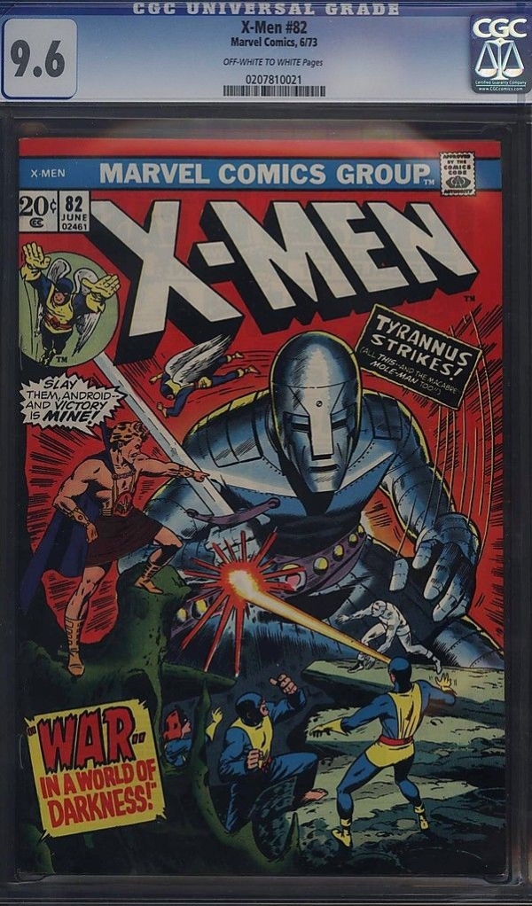 Xmen 82 CGC 96 ONLY 2 Sold In NM In 8 YEARS None Finer Ever Hit Market 1973