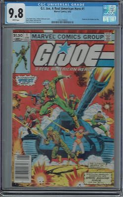 CGC 98 GI JOE A REAL AMERICAN HERO 1 WHITE PAGES 1ST APPEARANCE MARVEL 1982