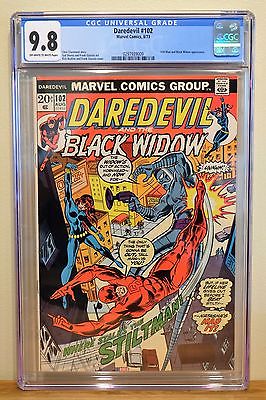 DAREDEVIL 102  CGC 98 SINGLE HIGHEST GRADED COPY BLACK WIDOWSTILTMAN APP