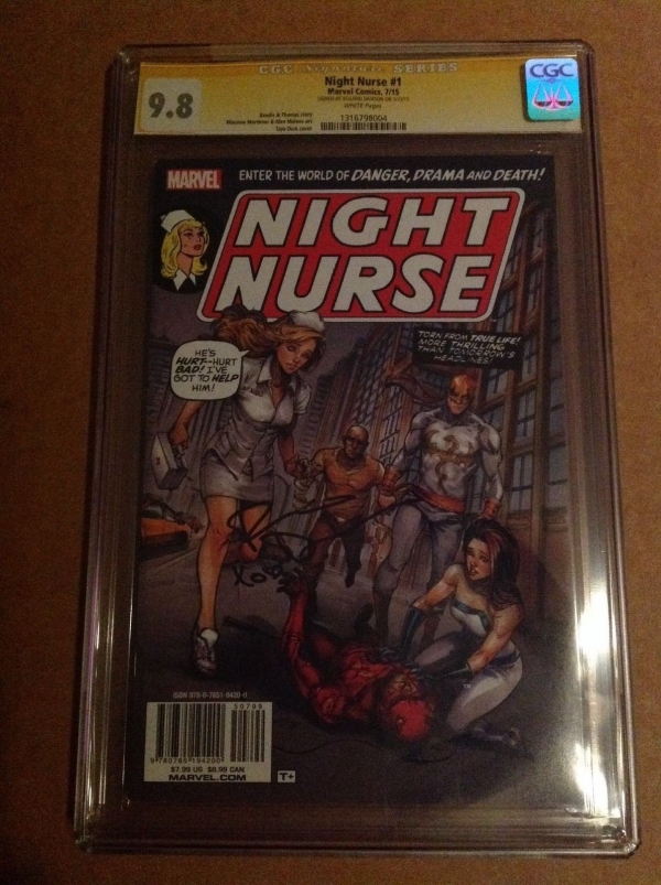 CGC SS 98 Night Nurse 1 signed by Rosario Dawson from Netflix Daredevil 