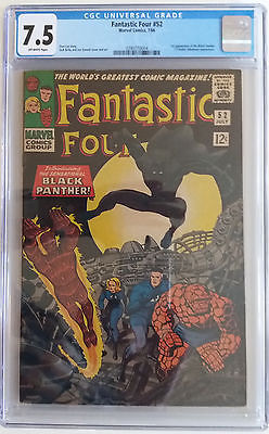 FANTASTIC FOUR  52  CGC 75  0290770004  1st appearance of the Black Panther