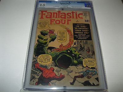 FANTASTIC FOUR  1 CGC25 MARVELS 1ST SUPER HERO TEAM1961 MOLE MAN NO RESERVE