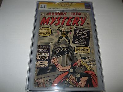 JOURNEY INTO MYSTERY 85 CGC 25 SS STAN LEE  RARE SIGNED  1ST LOKI   3RD THOR 