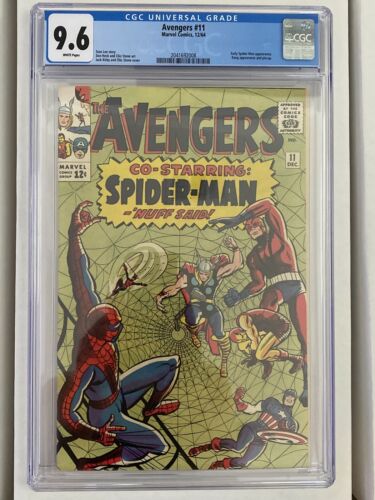 The Avengers 11 Dec 1964 CGC 96 White Pages Looks Like 98 SpiderMan Cover
