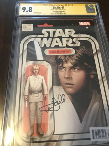 Star Wars 1 Action Figure Variant CGC 98 SS Signed by Mark Hamill