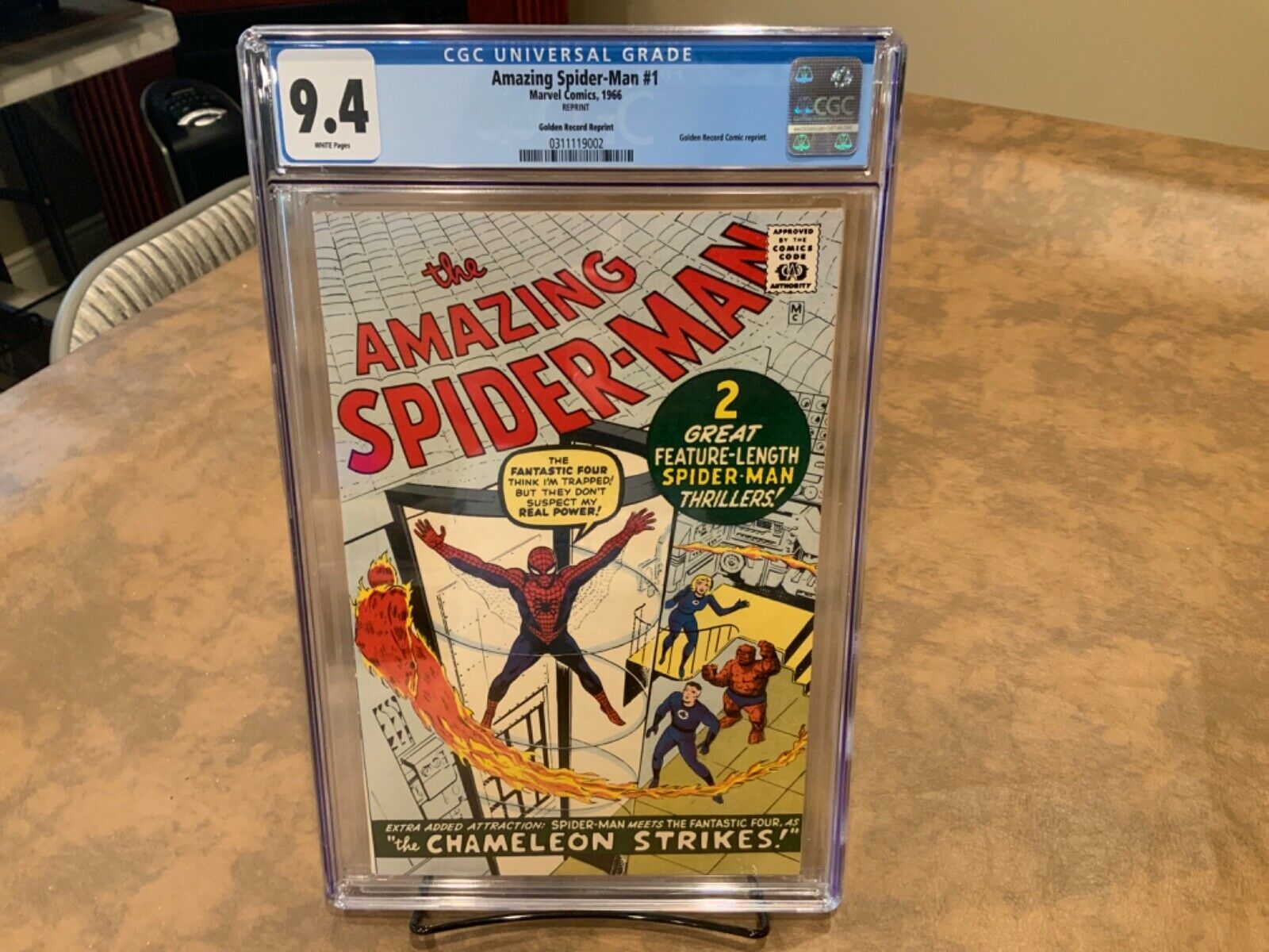 Amazing SpiderMan Golden Record Reprint 1 CGC 94 NM  White Pages WOW