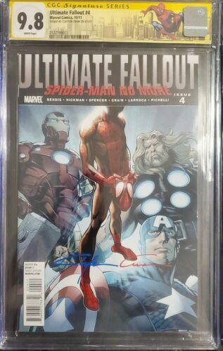 Ultimate Fallout 4 cgc 98 signed with Red and blue by Clayton Crain 