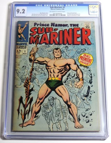 ESS069 Marvel Comics SUBMARINER 1 Origin Issue CGC 92 NM 1968 