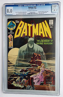 Batman 227 CGC 80 Neal Adams  Classic Cover Detective 31 Cover Swipe 1970