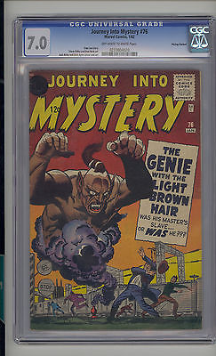 Journey into Mystery 76 CGC 70 FNVF Atlas Marvel Price Variant OWW Pages
