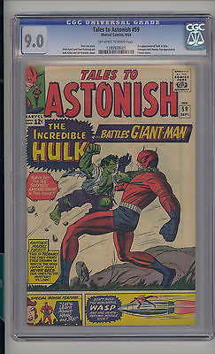 Tales to Astonish 59 CGC 90 VFNM Marvel AntMan Giant Man vs Hulk Avengers
