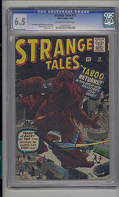 Strange Tales 77 CGC 65 FN Unrestored Atlas Marvel Scarce OWW Pages