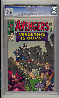 Avengers 20 CGC 96 NM Unrestored Marvel 2nd Swordsman  Mandarin WHITE Pages