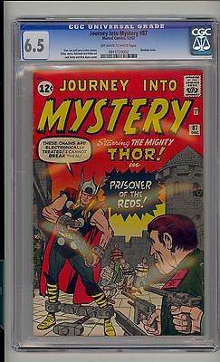 Journey into Mystery 87 CGC 65 Fine 5th Thor Unrestored Bondage Cover