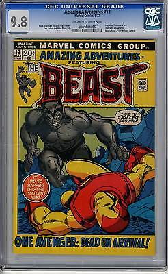 AMAZING ADVENTURES 12 CGC 98 OWW 2nd furry BEAST Xmen appearance Iron man