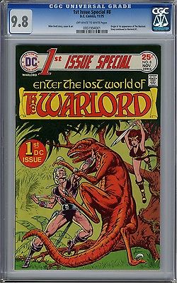 1st ISSUE SPECIAL WARLORD 8 CGC 98 OWW pg origin  1st appearance Mike Grell