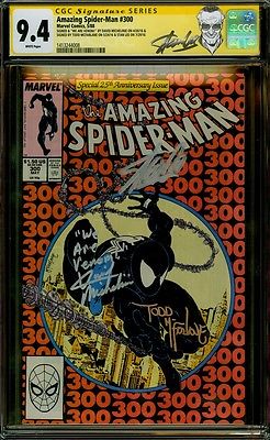 AMAZING SPIDERMAN 300 CGC 94 3X SS STAN LEE MCFARLANE MICHELINIE 1ST VENOM HOT