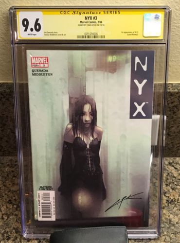 NYX 3 Marvel CGC 96 Signed by Craig Kyle creator of X23  the new Wolverine