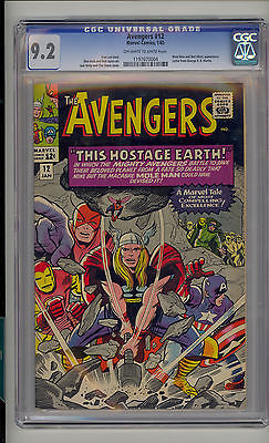 Avengers 12 CGC 92 NM Unrestored Marvel Mole Man Red Ghost OFFWHITEWHITE
