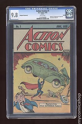 Action Comics 1938 DC 1 Reprints 11976FREE CGC 98 1212794004