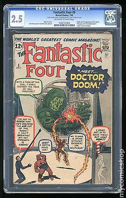 Fantastic Four 1961 1st Series 5 CGC 25 1266102002