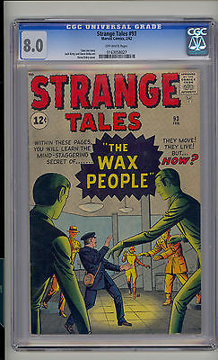 Strange Tales 93 CGC 80 VF Unrestored Atlas Marvel Scarce OW Pages
