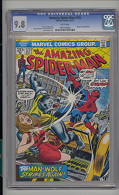Amazing SpiderMan 125 CGC 98 NMMT Unrestored Marvel 2nd ManWolf WHITE Pages