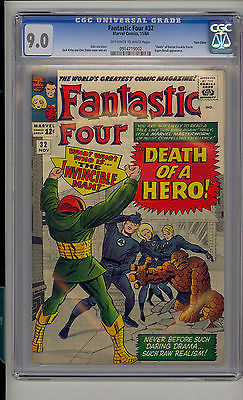 Fantastic Four 32 CGC 90 VFNM Unrestored Franklin Storm Twin Cities Pedigree