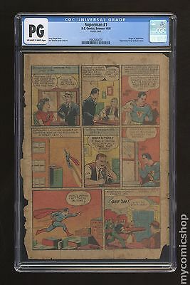 Superman 1939 1st Series 1 CGC PG Page 2 Only 0962660001
