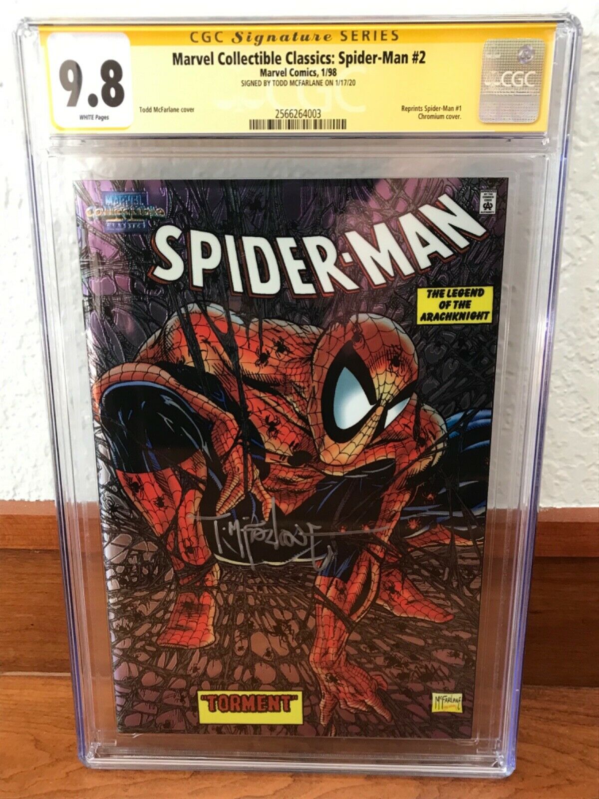 Marvel Collectible Classics SpiderMan 2 chromium variant SS CGC 98