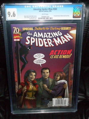 MARVEL THE AMAZING SPIDER MAN  583 1ST PRINTING NEWSSTAND VARIANT CGC 96