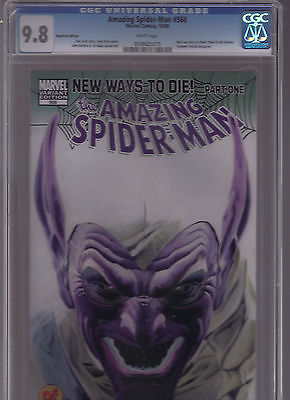 MARVEL COMICS THE AMAZING SPIDER MAN 568 DF DYNAMIC FORCES VARIANT CGC 98