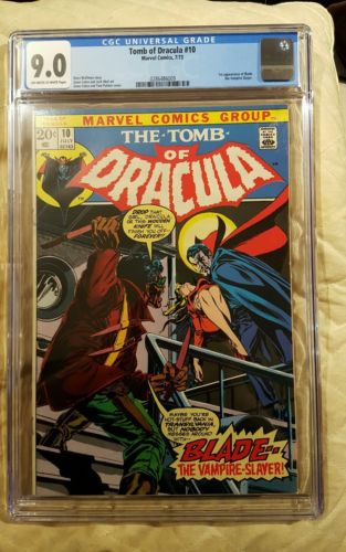Tomb Of Dracula 10 CGC 90  First Appearance Of Blade