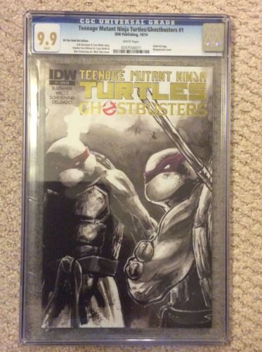 Teenage Mutant Ninja TurtlesGhostbusters 1 VA comiccon Gold Variant CGC 99