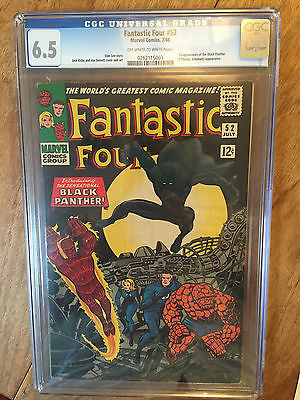 FANTASTIC FOUR  52  CGC  65  OFF WHITE TO WHITE PAGES  