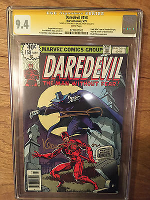 DAREDEVIL  158   CGC SS  94   SIGNED FRANK MILLER  KLAUS JANSON