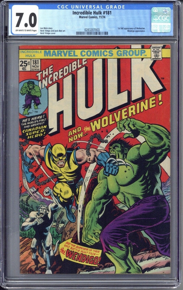 Incredible Hulk 181  CGC 70