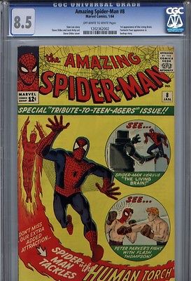 Amazing SpiderMan 8 CGC 85 VF OWWHITE pages