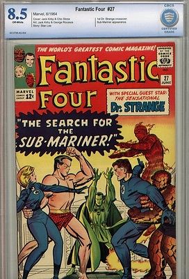 Fantastic Four  27 CBCS like CGC 85 1st DOCTOR STRANGE crossover MOVIE